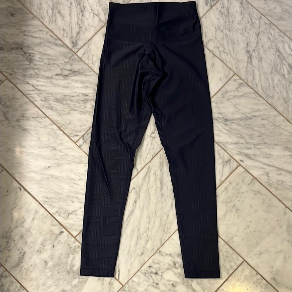 Blue High-Waist Leggings